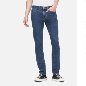 Frame Dark denim L'Homme Slim Jeans in Placid